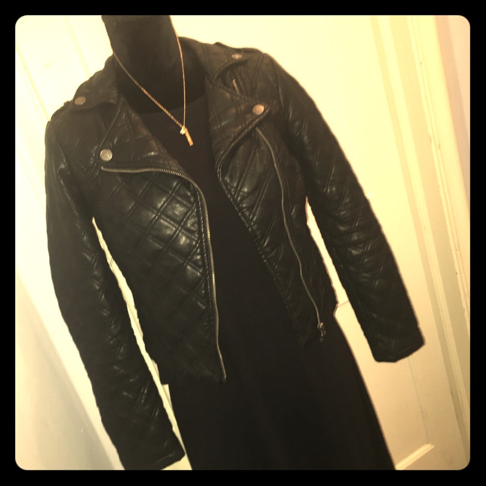 Faux Leather Biker Jacket 💋